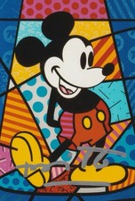 Romero Britto Hand Signed 6x4 inch photo Artist Pop Art please Read Description