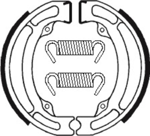Brake shoes organic ba017 - brake,