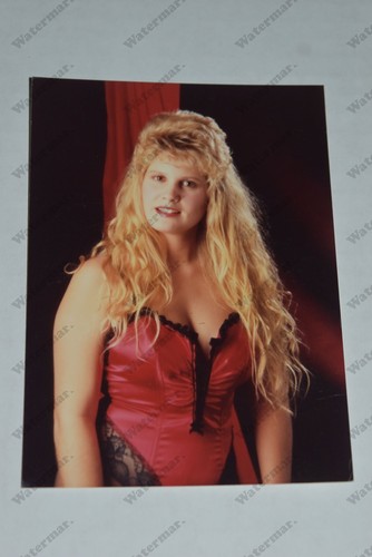 Busty blonde woman red - busty,