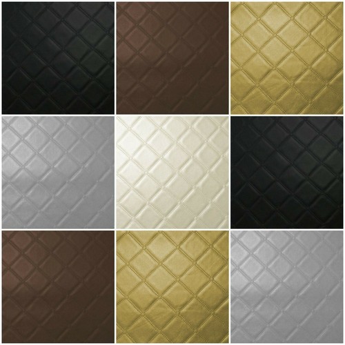 Faux leather trellis diamond - faux,