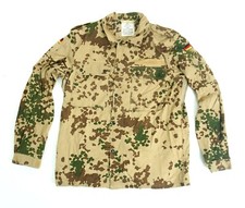 Original German Army Tropetarn Shirt Desert Camo Field Lightweight Jacket Shirt