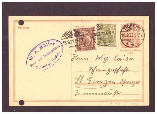Infla postal stationery 141 - p,