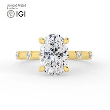 Oval Diamond Engagement Ring