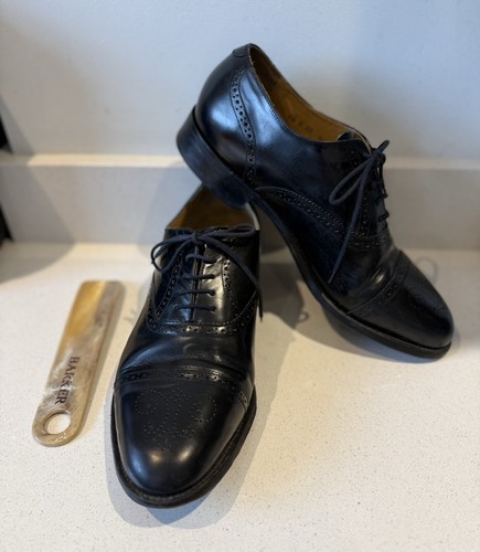 Barker gatwick black leather - barker,