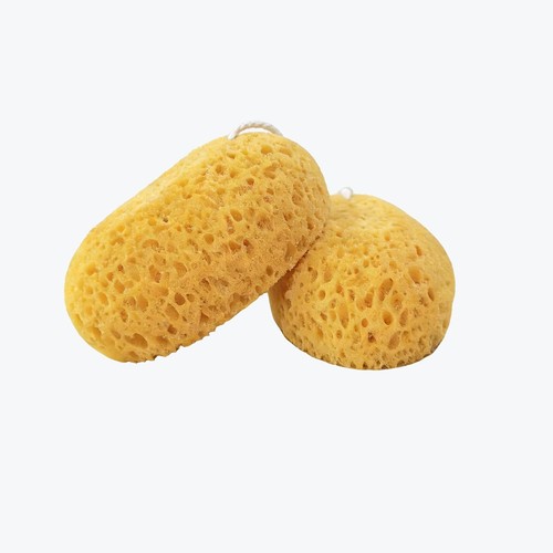Pcs bath sponge - 2, sponge,brown
