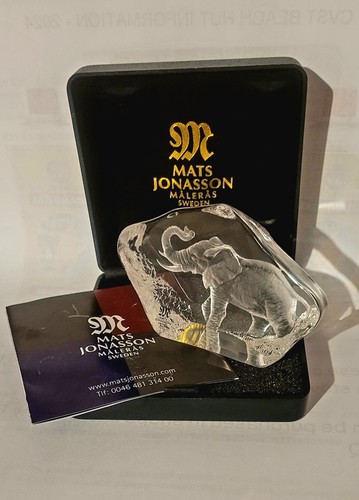 Mats jonasson crystal elephant - mats,