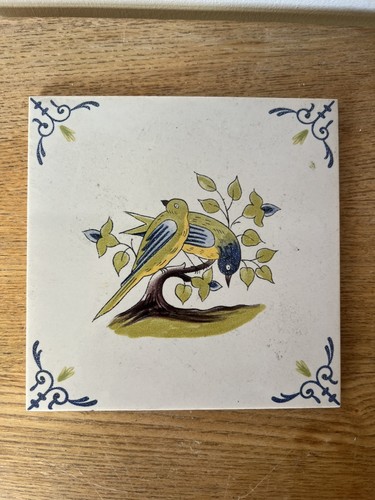 Vintage geo martel tile made - vintage,