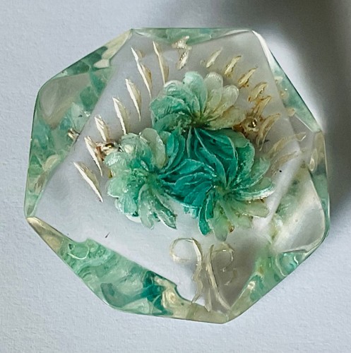 Vintage reversed carved lucite - vintage,