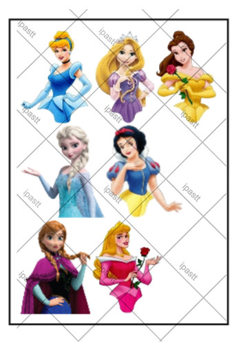 Disney princesses half body - 7,