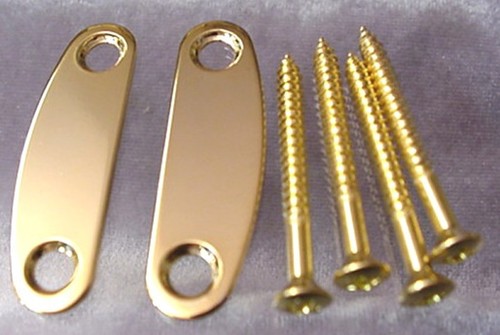 Twin gold guitar neck joint - gold,