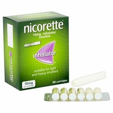 Nicorette Inhalator Nicotine 15 mg 36 Cartridges Expiry 2028