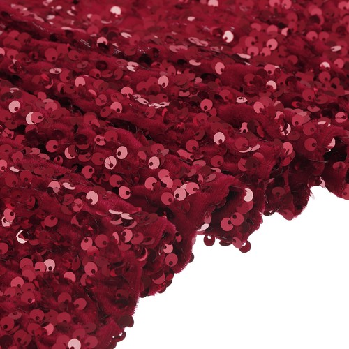 Sequin fabric red yard - sequin,