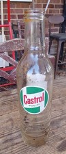 Vintage CASTROL  Quart Motor Oil Bottle Good Condition ( Red Label Reverse )