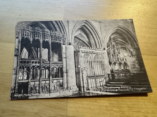 Postcard tewkesbury abbey - tewkesbury,