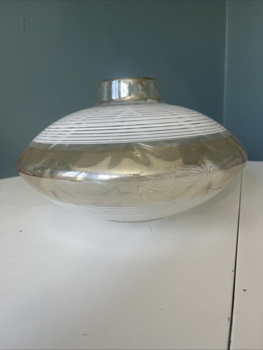 Vintage mid century glass ufo - glass,