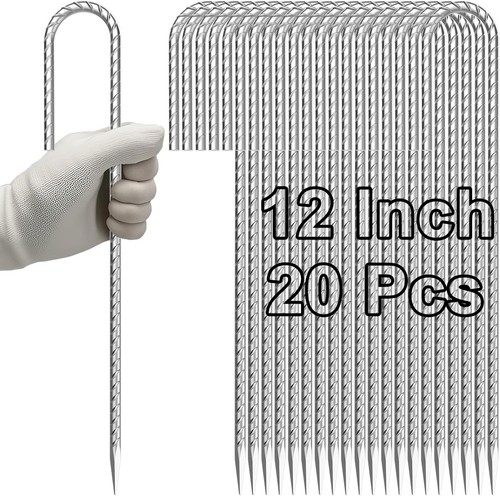 Rebar stakes inch hook - j,