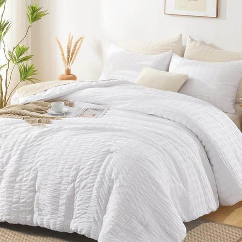 Seersucker king comforter set - seersucker,