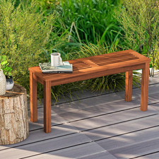 Wooden Garden Bench Backless 2