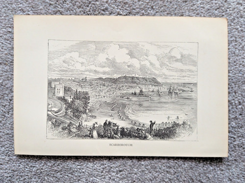 Scarborough antique print - antique,