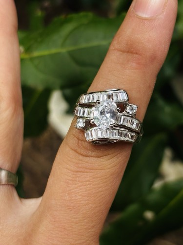 Tjc silver ring size with - ring,
