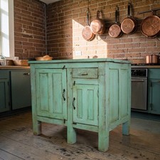 Vintage Painted Kitchen Island