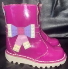 GIRLS SIZE UK 8.5 EU 26 PINK PATENT LEGO KICKER BOOTS MINIMAL SIGNS OF WEAR