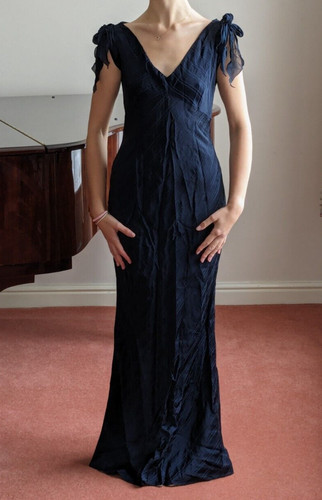 Elegant dark navy blue - , prom