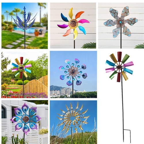 Metal colourful wind spinners - metal,