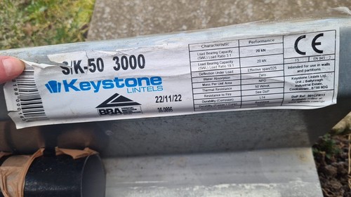 Heavy duty steel lintel - duty,