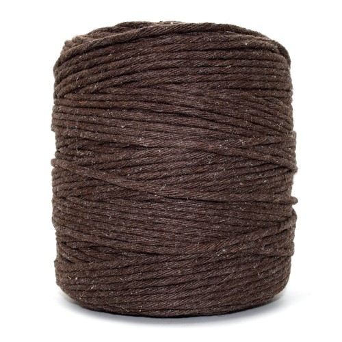 Premium dark brown macrame - brown,