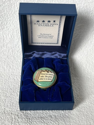 Halcyon days enamel box - halcyon,
