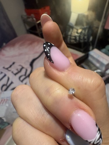 Sterling silver diamond heart - silver,