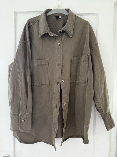 Khaki denim shirt - h&m,