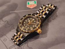 TAG Heuer 1000 DIVE PROFESSIONAL LADY WATCH 980.028 Black Gold New Glass Battery