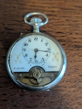 Hebdomas 8 Day Pocket Watch, Pin-Set Nickel Case, Ticking for Restoration #P279