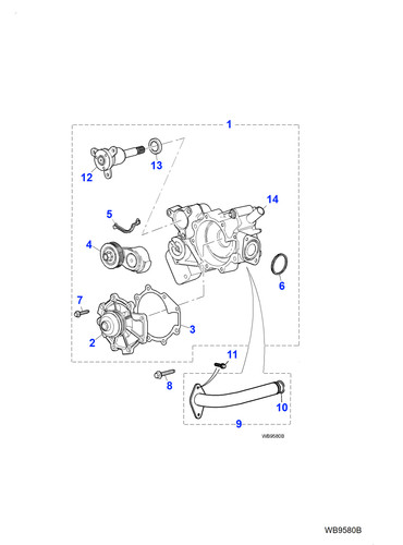 Jaguar drive belt tensioner - drive,