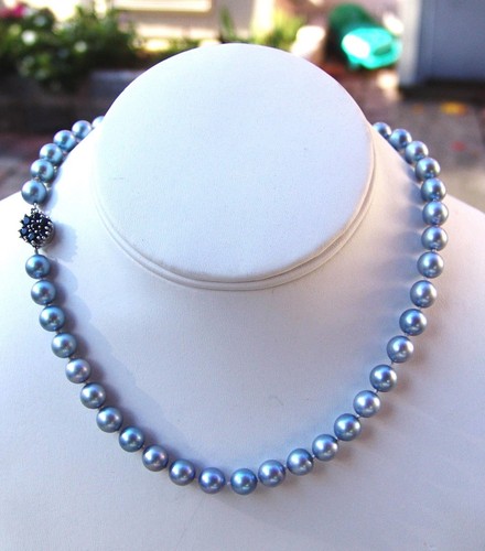 Akoya saltwater blue pearls - saltwater,