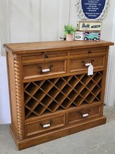 Solid Pine Wine Cupboard With