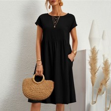 Women's Short Sleeve Linen