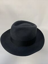 Extra-Stiff Felt Trilby Hat. Dark Grey. Size 57cm.