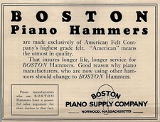 1927 BOSTON PIANO SUPPLY
