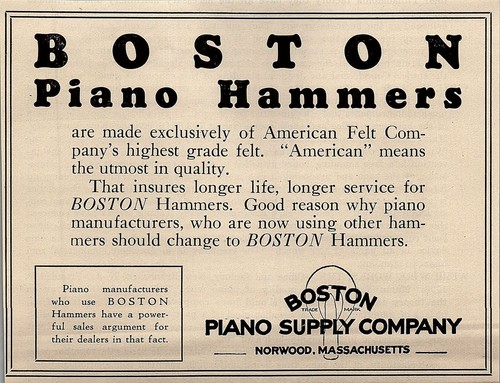 1927 boston piano supply - 1927,