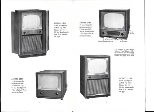 Vintage 1954 ferranti - vintage, tv