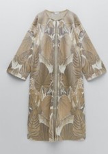 ZARA Knit Kimono Size M Gold