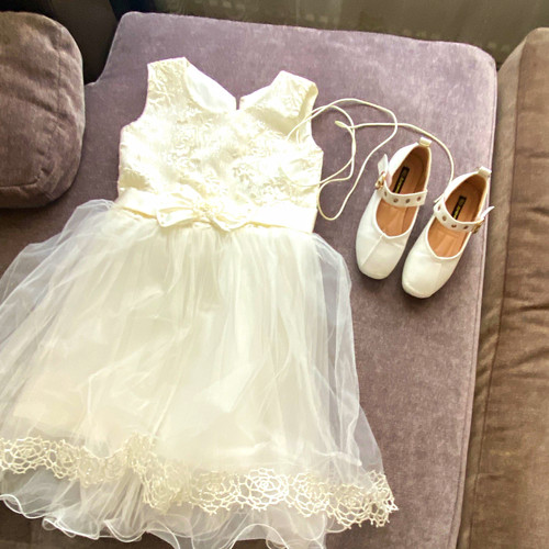 Dress with bow mary jane - dress,