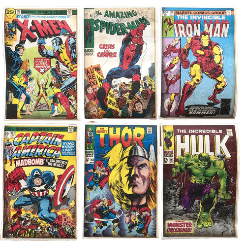 Marvel comic cover prints - marvel,