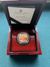 2024 Sovereign Proof Full Gold Coin- Royal Mint Box And COA