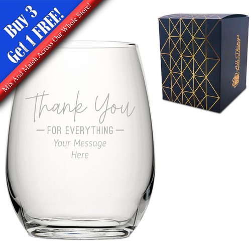 Personalised engraved stemless - engraved,