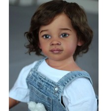 28" Lifelike Reborn Doll Brown