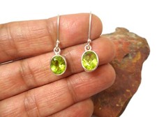 Oval Green PERIDOT Sterling